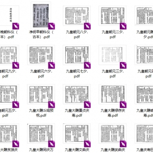 净明九皇晚朝科仪20本