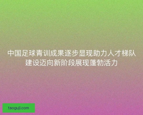 中国足球青训成果逐步显现助力人才梯队建设迈向新阶段展现蓬勃活力